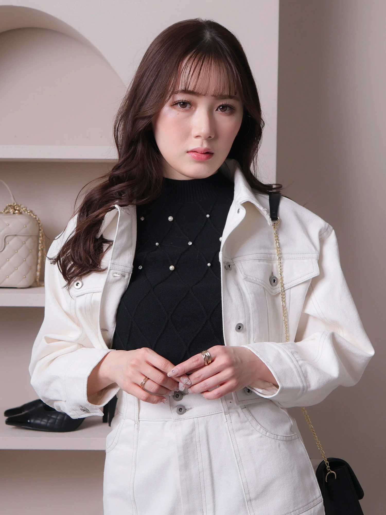 LIP SERVICE（リップサービス）｜ lady denimクロップドGジャン