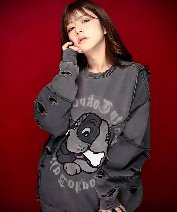 GALFY/ガルフィー ツギハギゾンビスウェット (MENS)｜ファッション通販