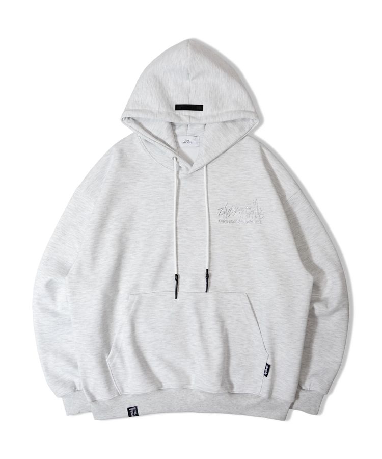 2ND ARCHIVE/セカンドアーカイブ ラインストーン プルパーカー(MENS