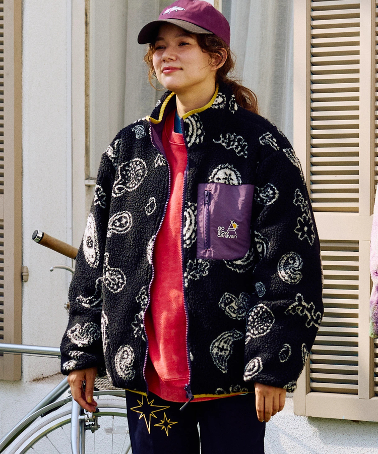 ボア×ナイロン リバーシブルジャケット (MENS/WOMENS)｜ファッション