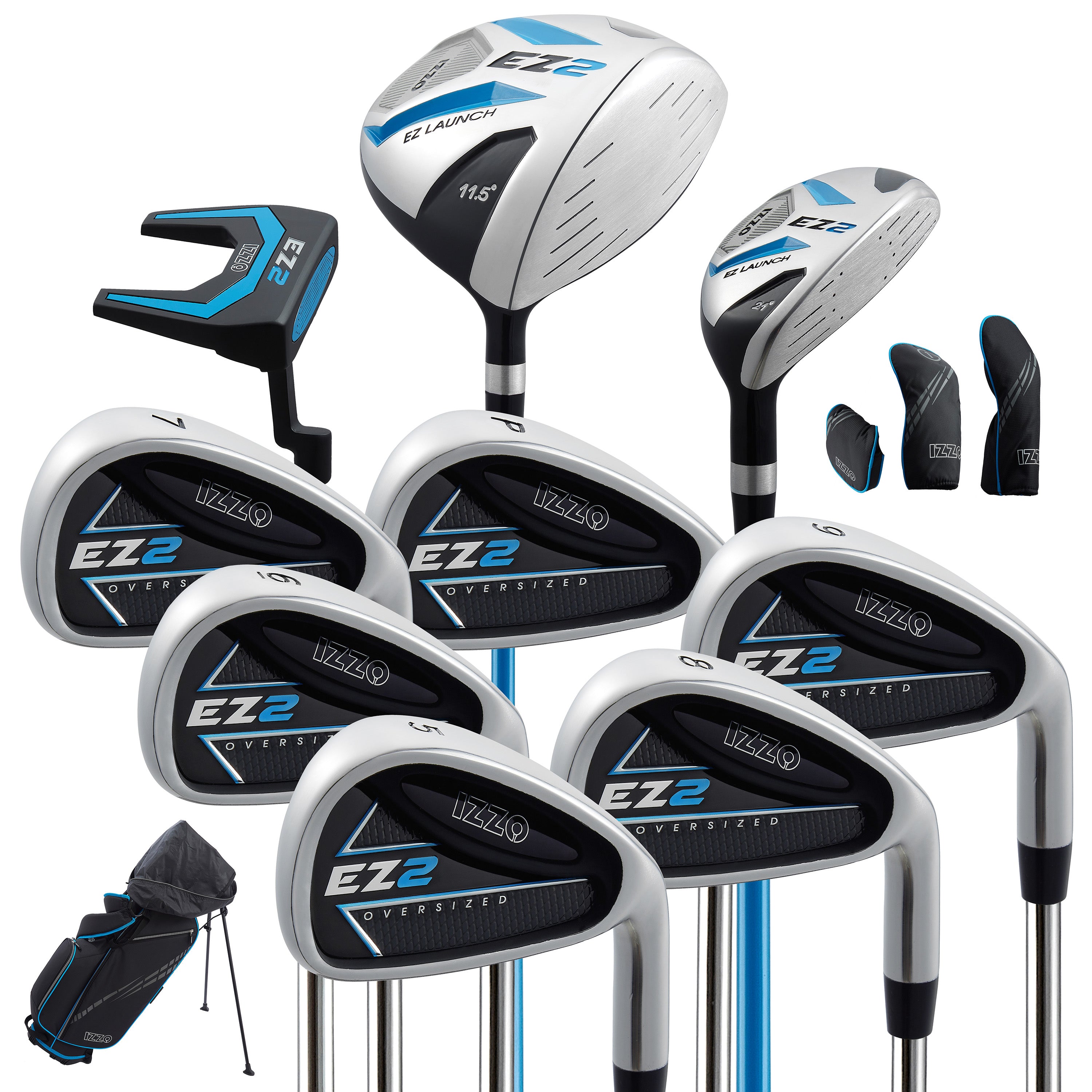 EZ2 14 Piece Complete Golf Set - Men's Right Handed Set – IZZO Golf