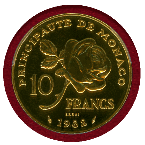 JCC | ジャパンコインキャビネット / モナコ 1982 10フラン 金貨 試作