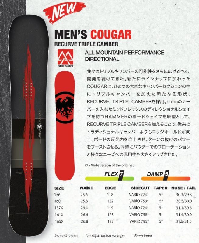 2023-24モデル 【NEVER SUMMER】COUGAR ☆1〜2日で発送いたします