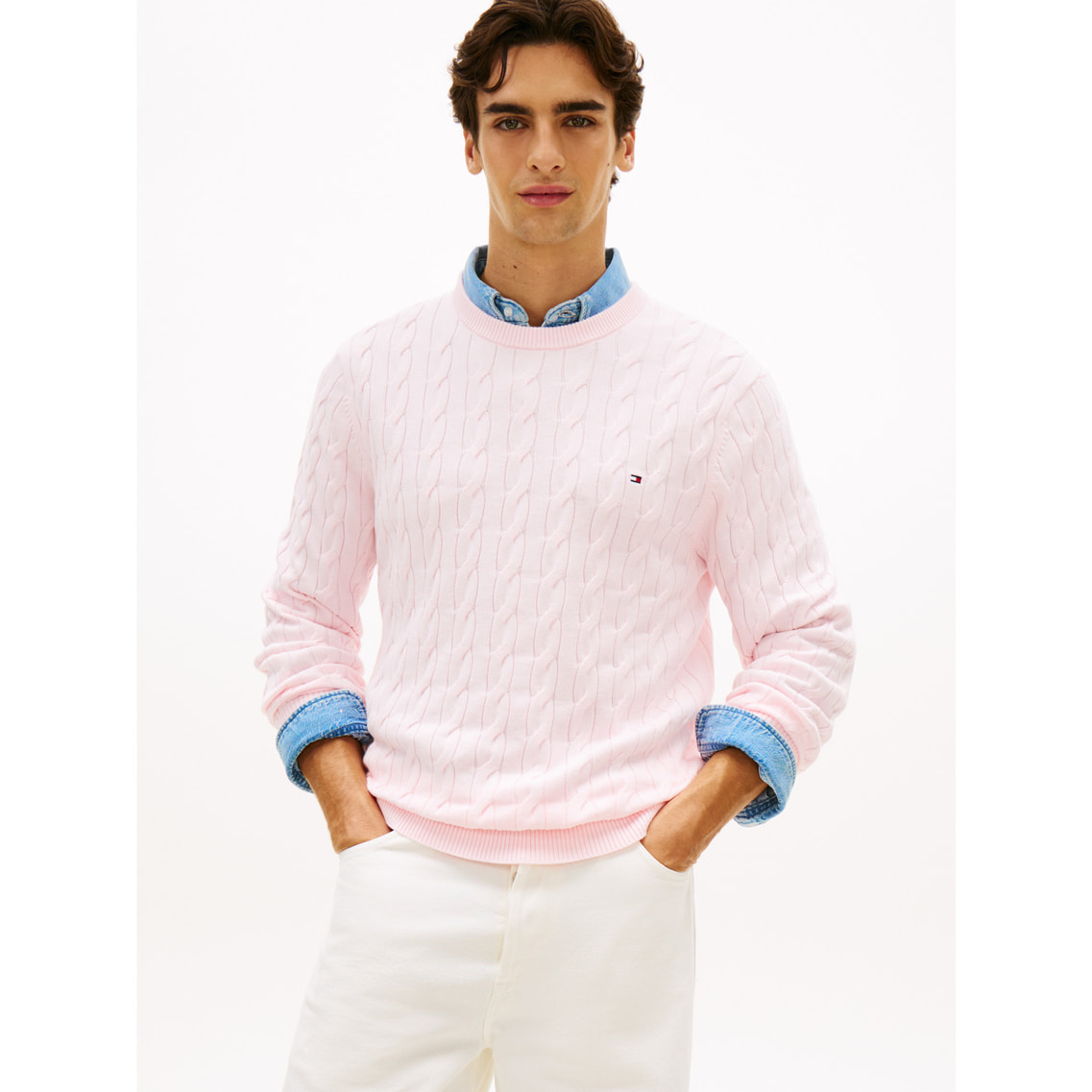 クラシックケーブルクルーネックセーター | トミー ヒルフィガー