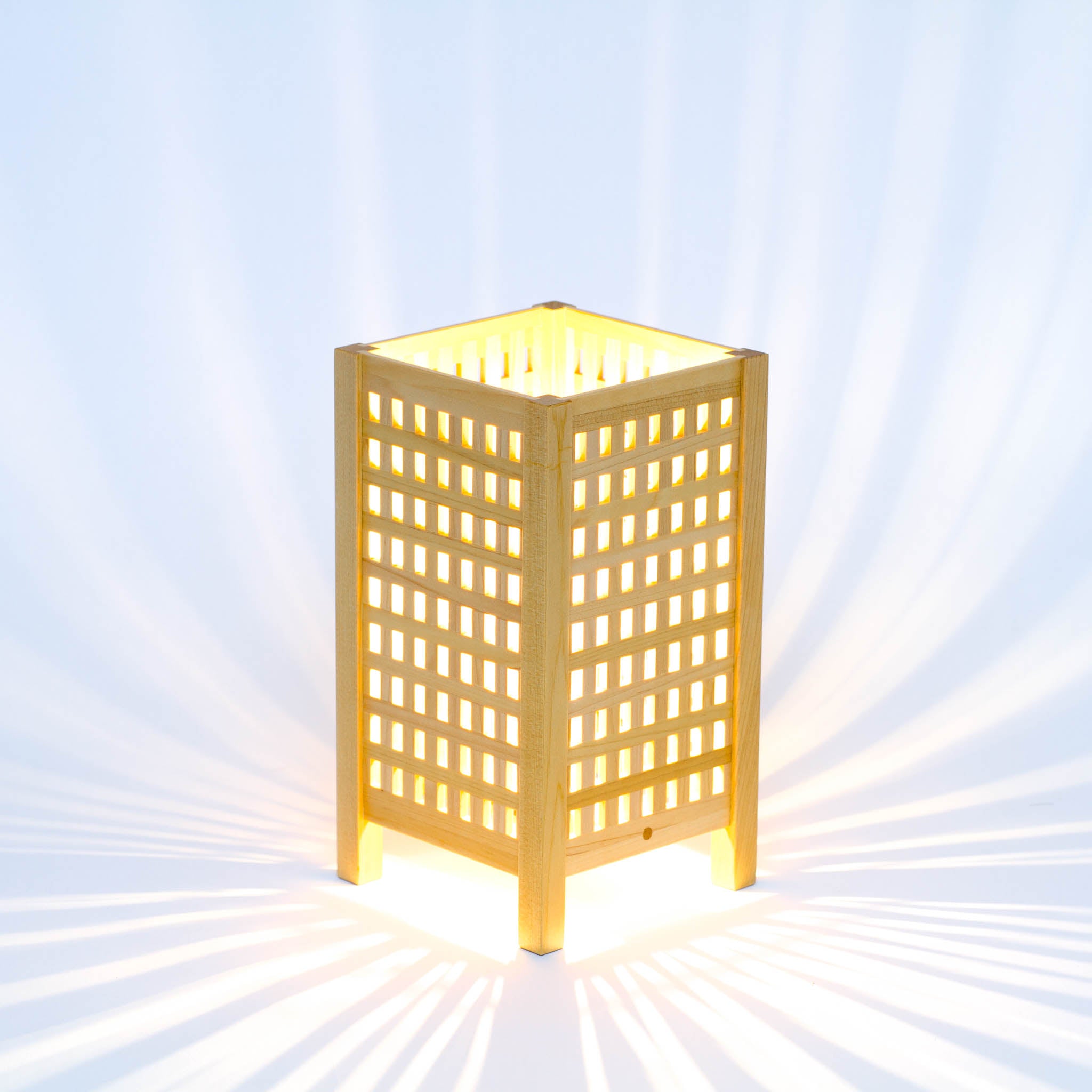 組子細工 テーブルランプ | 雫 S | 木のあかり