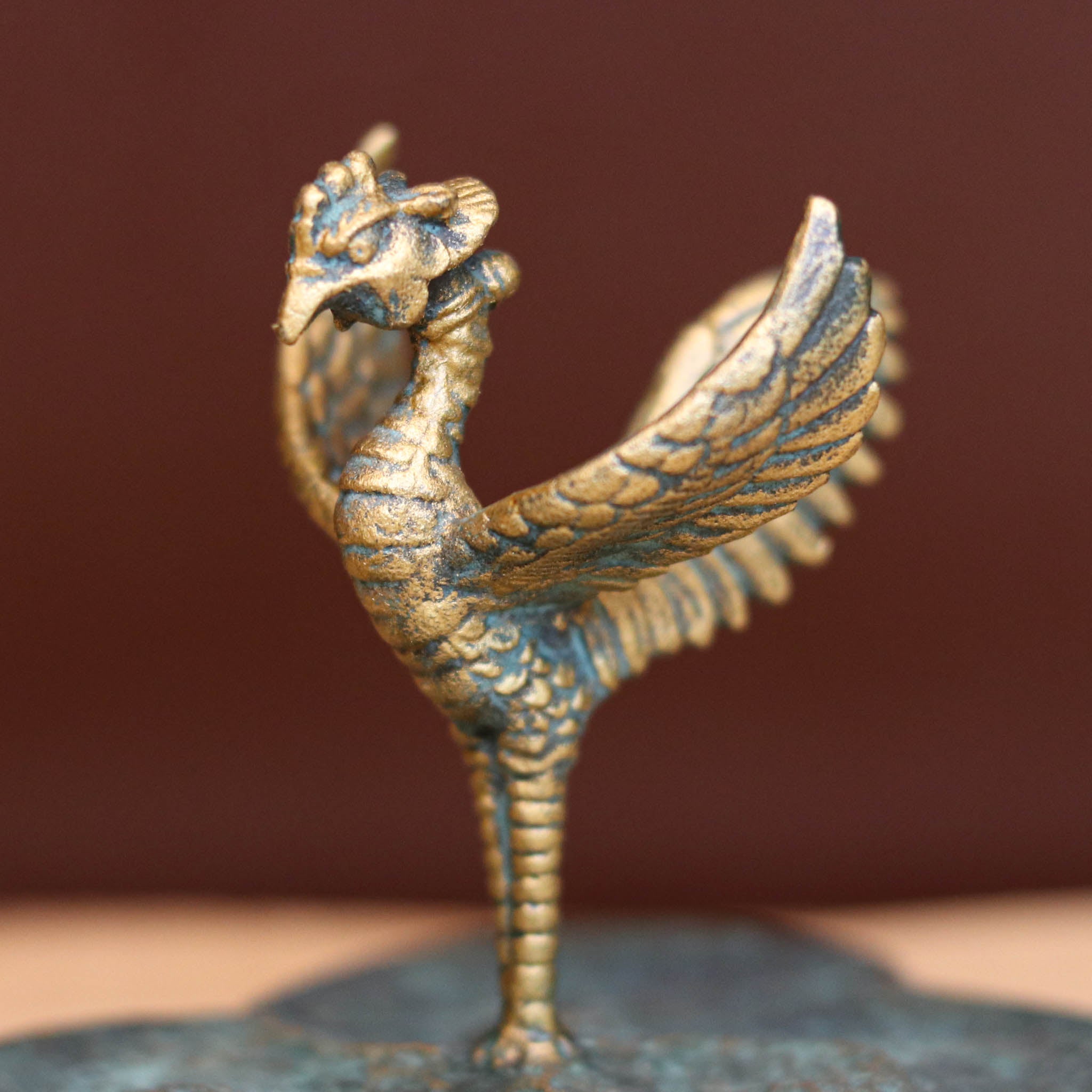 青銅一輪生 美鈴 高岡銅器 高岡銅器 花器 | 花みつぼ | 斑紋荒らし色