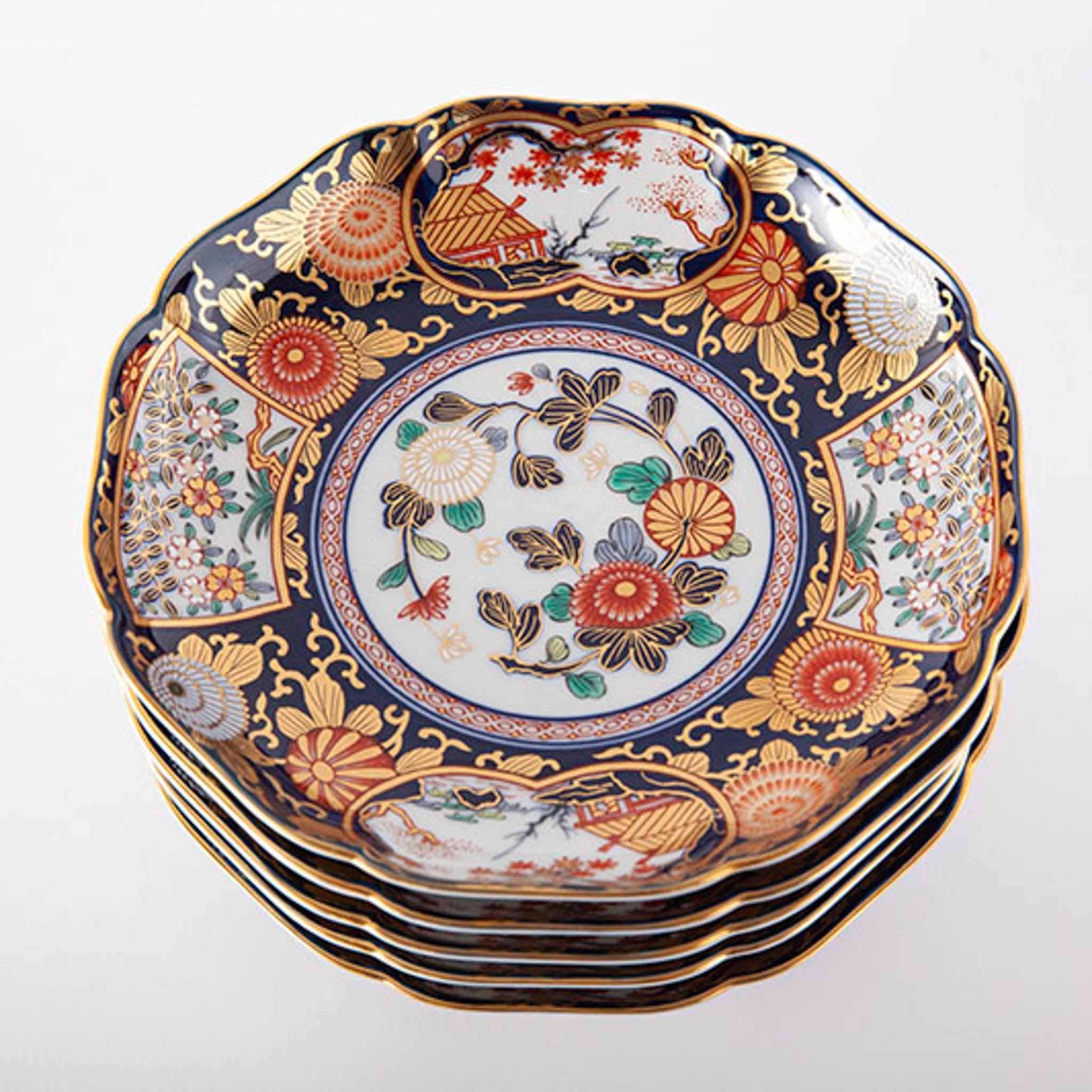 有田焼 | 盛皿・特小 5客セット | 琳派 古伊万里様式 | 賞美堂