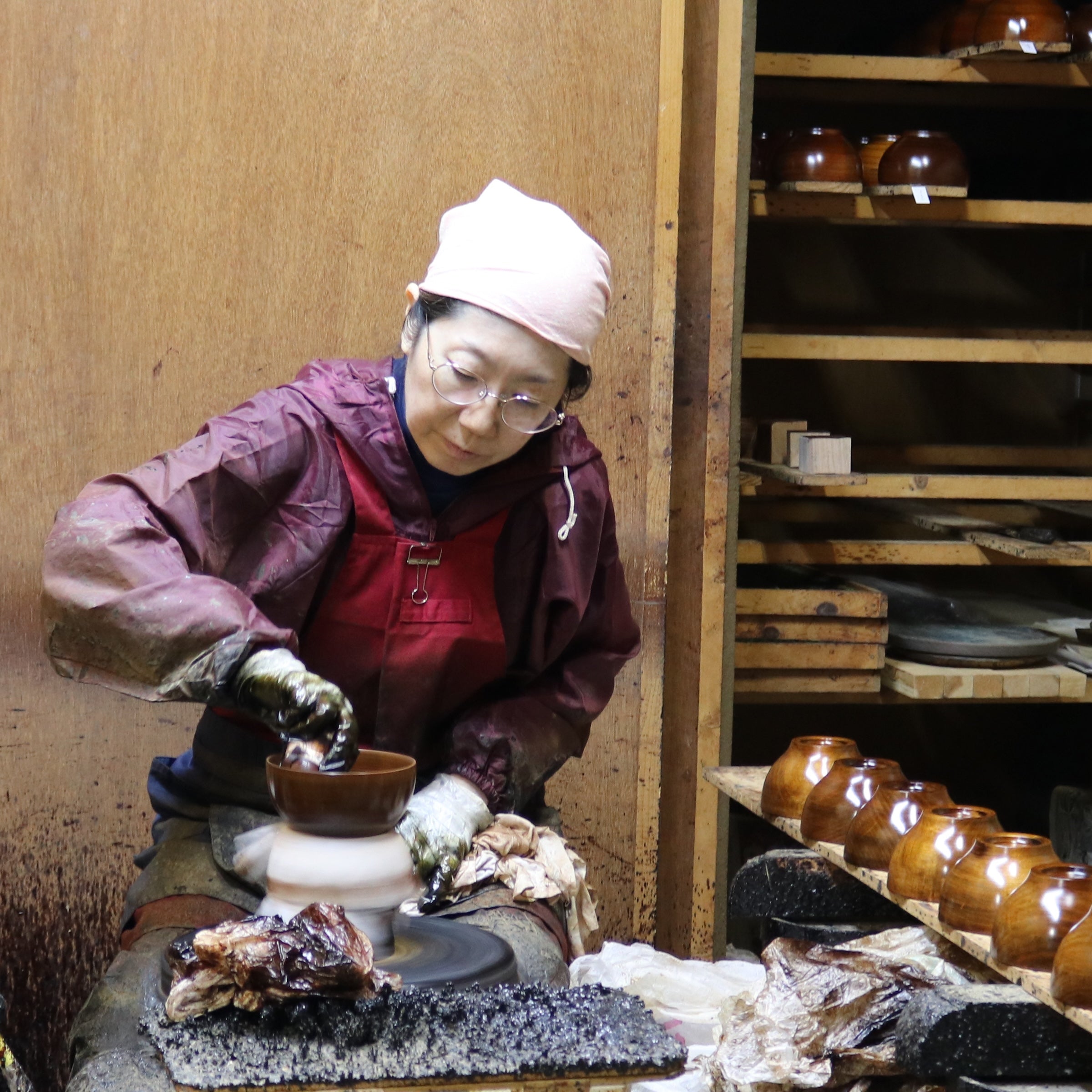 小田原漆器 お椀 | めいぼく椀 中 | 漆 くり | 薗部産業