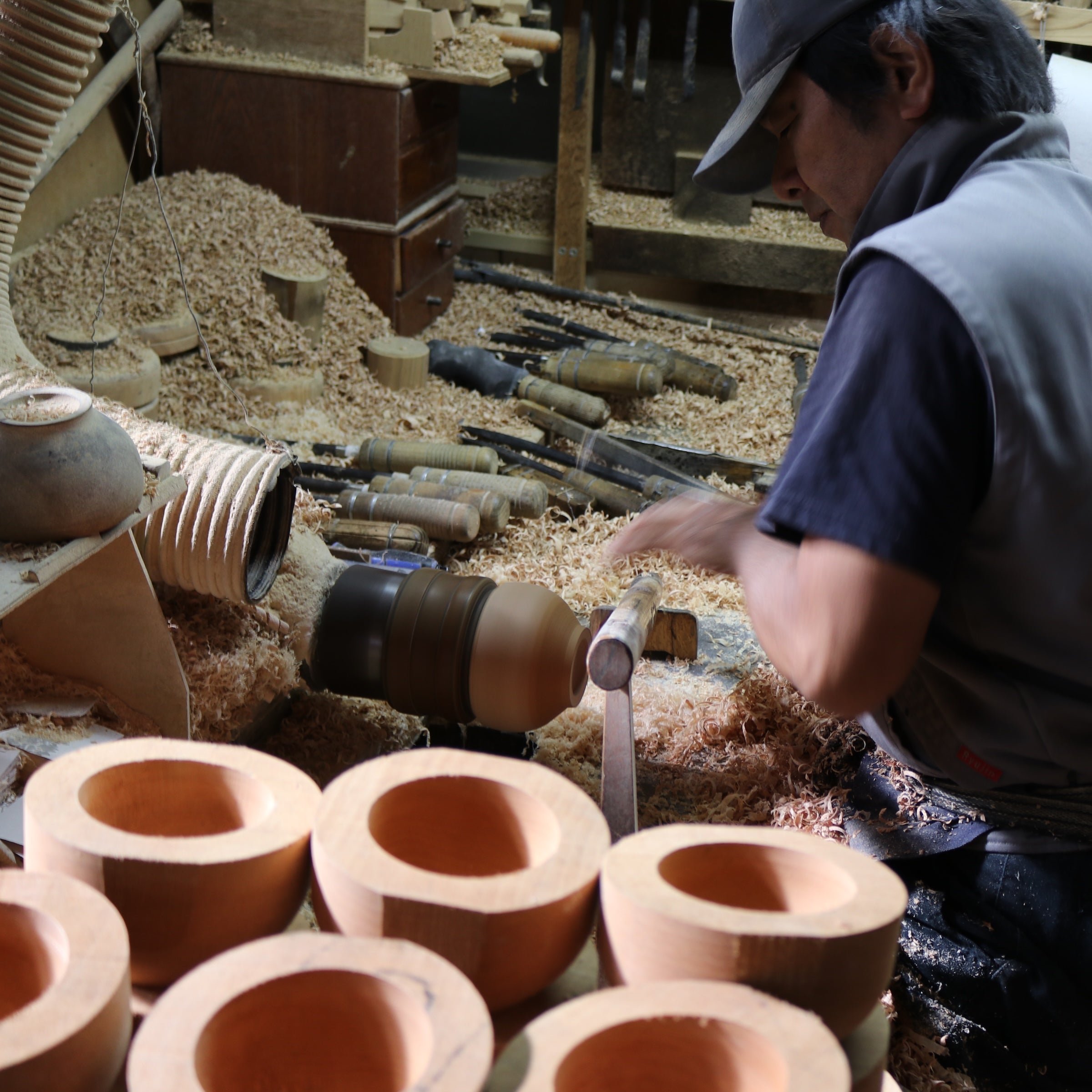 小田原漆器 お椀 | めいぼく椀 中 | 漆 くり | 薗部産業
