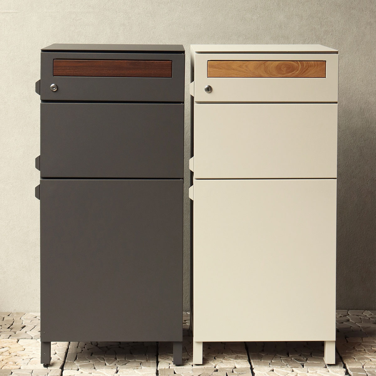 郵便ポスト 付き 宅配ボックス ナギ（Nagi）宅配 2段タイプ