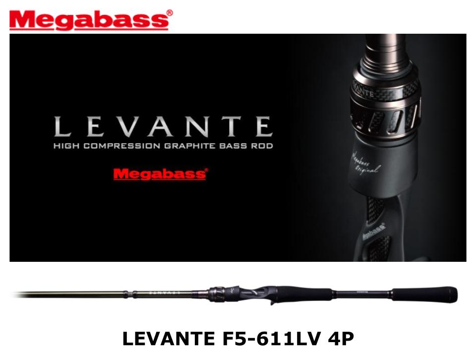 Megabass Levante Baitcasting F5-611LV 4P – JDM TACKLE HEAVEN