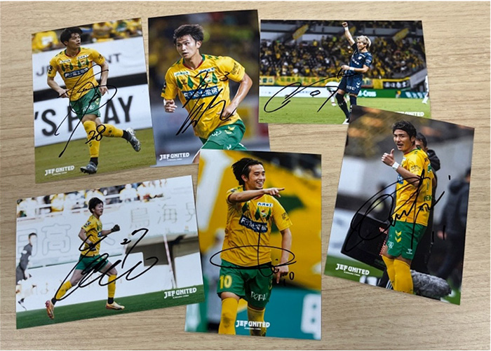 ジェフユナイデット千葉直筆サイン入りの旗 ジェフユナイテッド市原