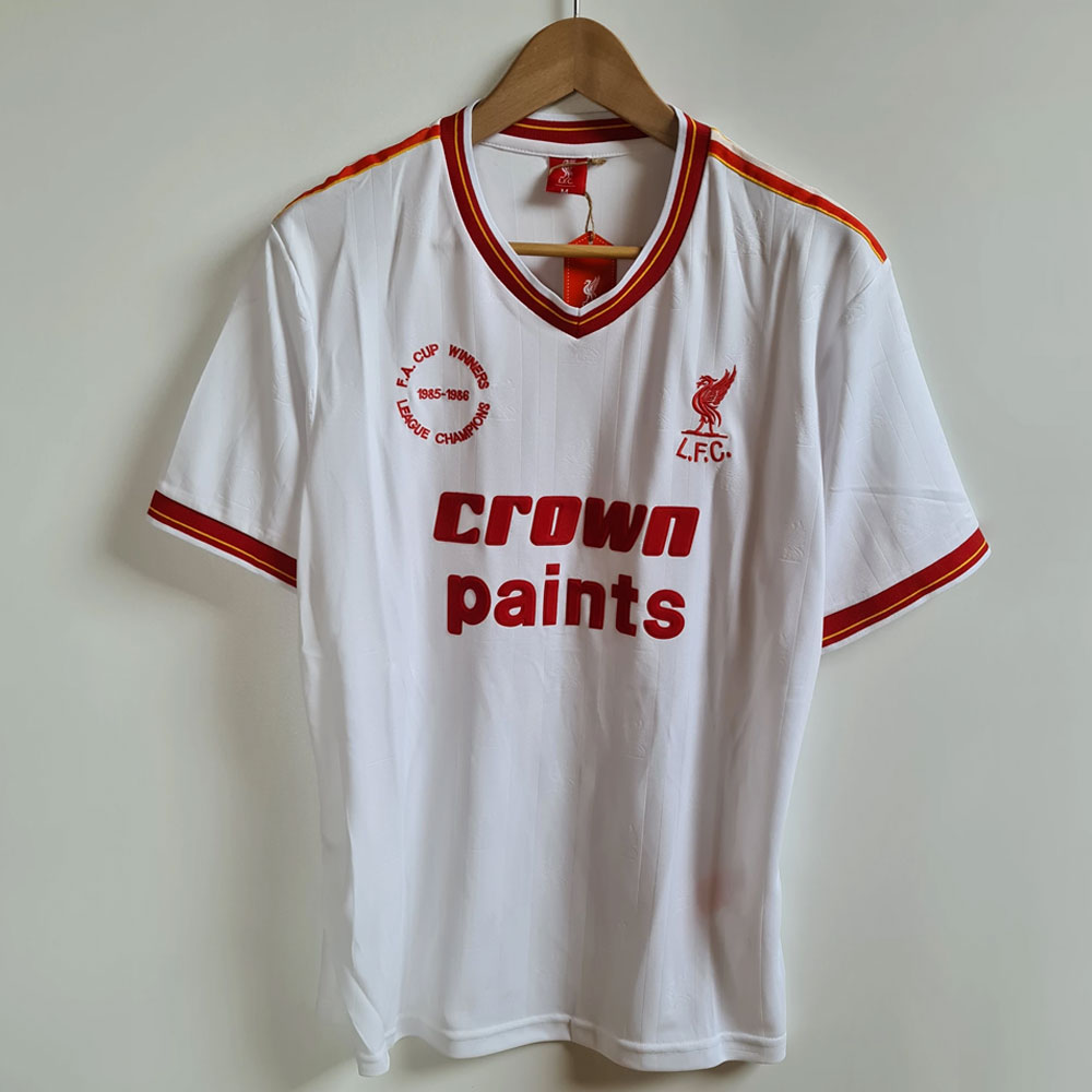 LIVERPOOL FA CUP WINNER & LEAGUE CHAMPS RETRO JERSEY AWAY 1985/86