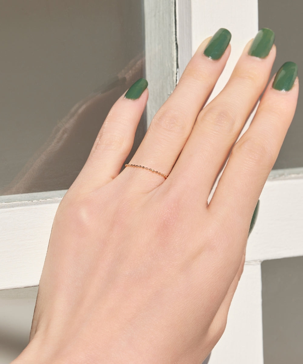 Phoebe/フィービィー】【K10】カットボールチェーンリング – JEWEL ADDICT