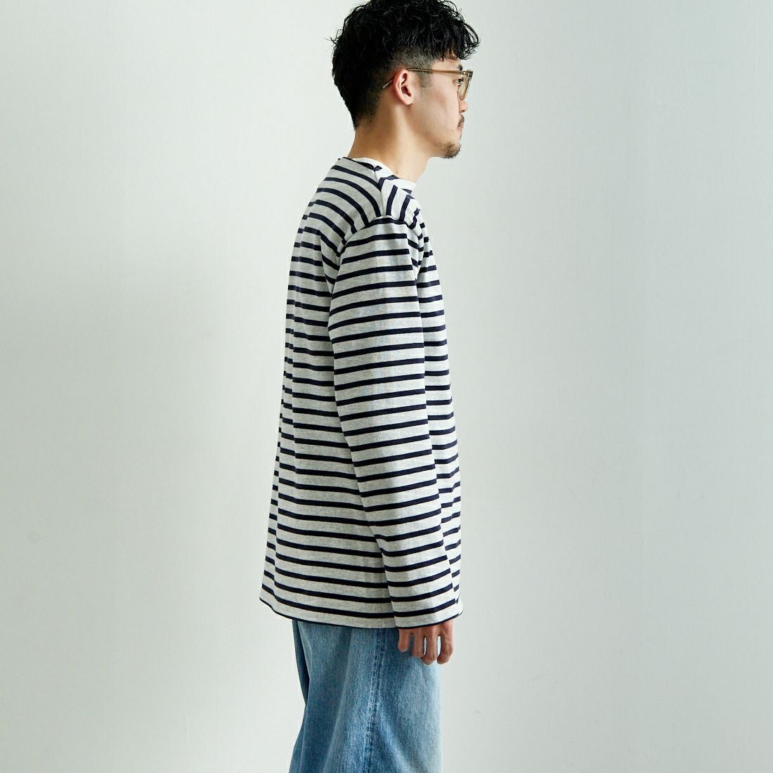 ST.JAMES [セントジェームス] 別注 バスクボーダーロングスリーブT