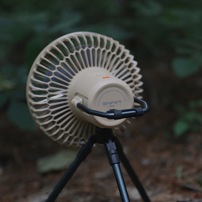 7.18 発売開始 パワフルなキャンプ用サーキュレーター『SNIPER FAN