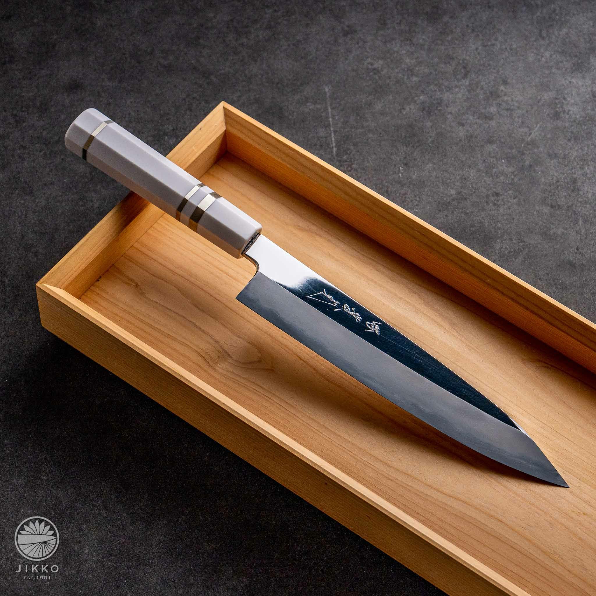 片刃牛刀】銀3 | 包丁通販なら明治33年創業の大阪 堺の實光刃物 (じっこう)