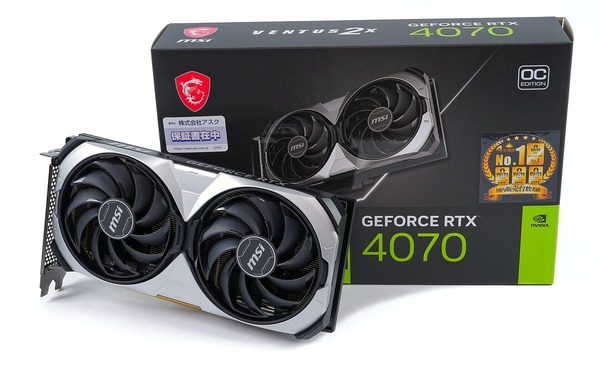 MSI GeForce RTX 4070 VENTUS 2X E 12G OC」をレビュー。VRM電源回路の
