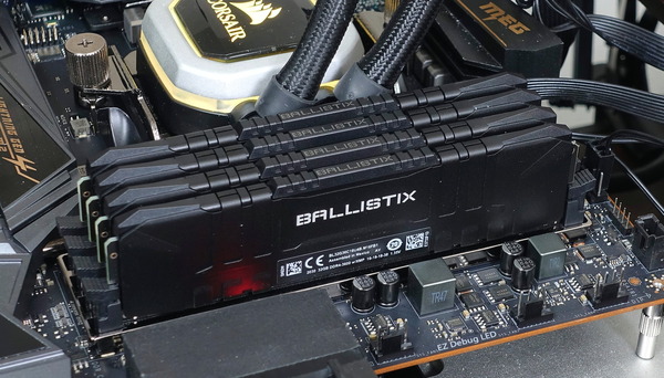 Crucial Ballistix」をレビュー。8枚256GBで3600MHz/CL16が安定動作