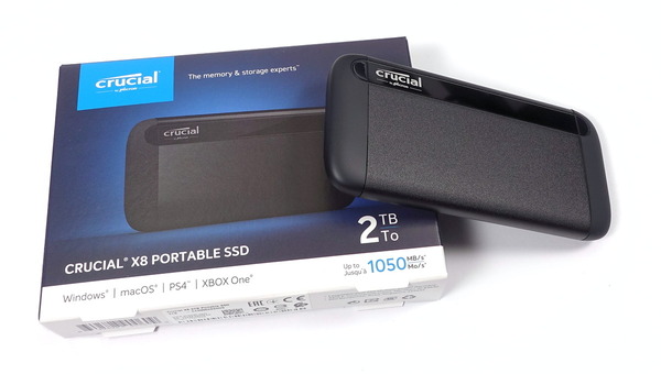 Crucial X8 Portable SSD 2TB」をレビュー。最新QLC型NAND採用のUSB3.1