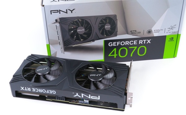 PNY GeForce RTX 4070 12GB VERTO Dual Fan」をレビュー | 自作と