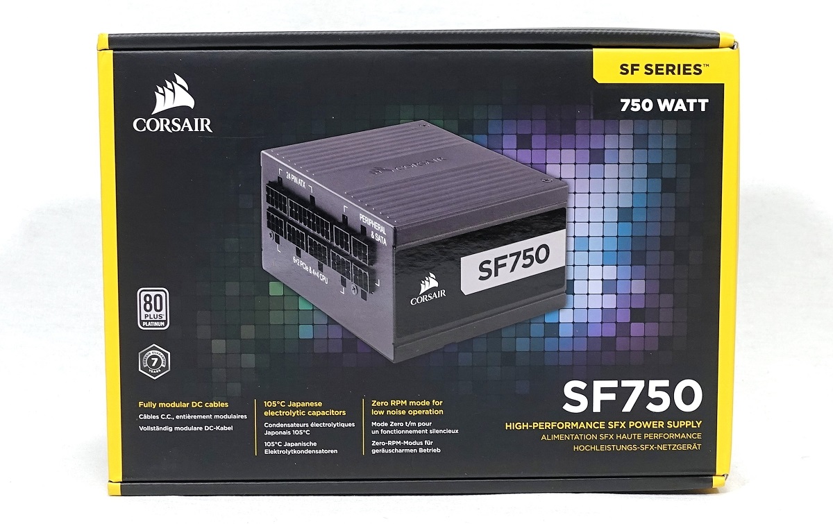 Corsair SF750 Platinum」をレビュー。SF600 Platinumよりも高い静音性