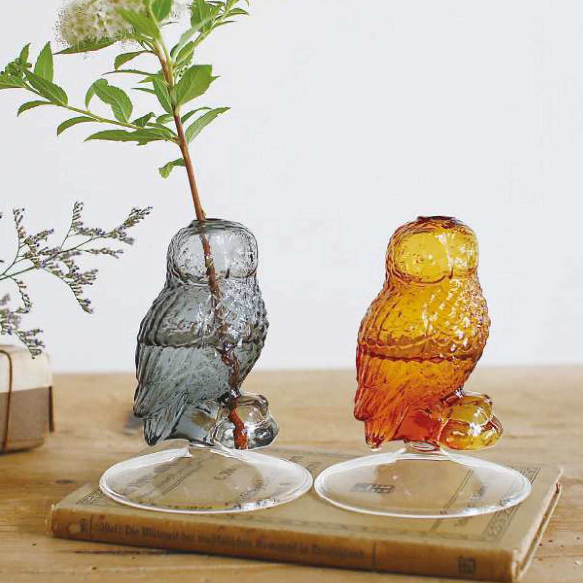 雑貨卸、雑貨仕入れ（【SOW】ガラス フクロウベース 花瓶 フラワー