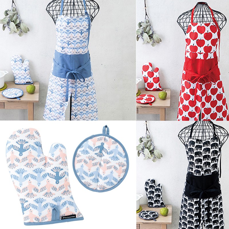 フィンレイソン花柄エプロン フィンランド Finlayson（フィンレイソン