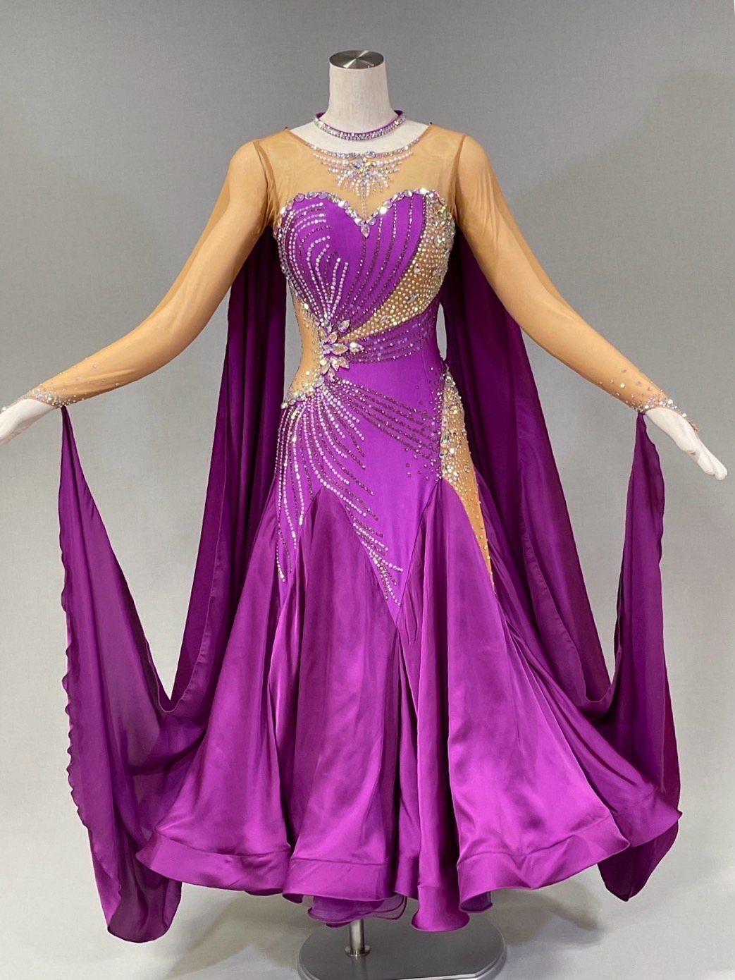 スタンダードドレスNo.1117［M］ - 社交ダンスのドレス・衣装レンタル