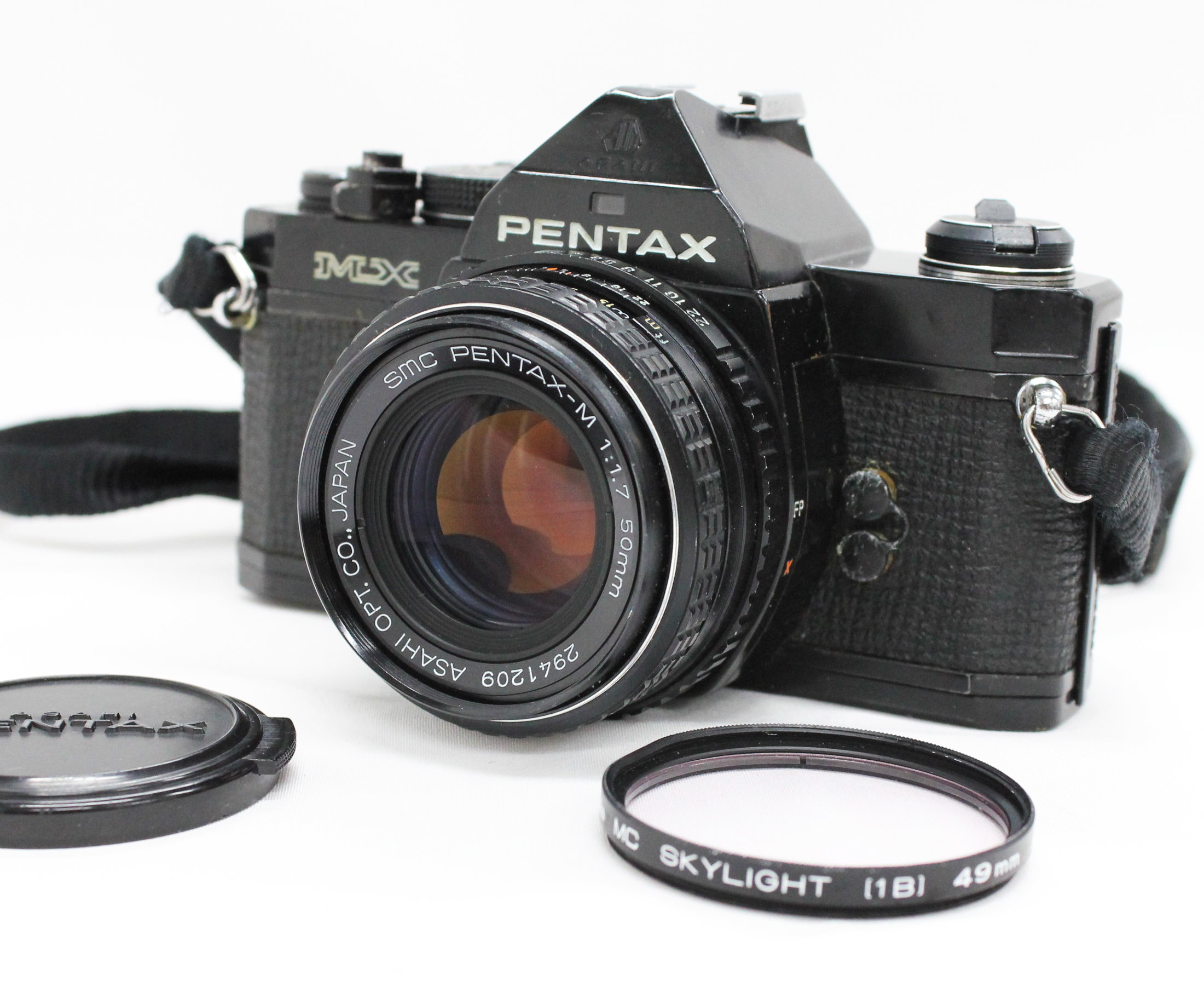 Pentax MX SLR 35mm Film Camera Black w/ SMC Pentax-M 50mm F/1.7