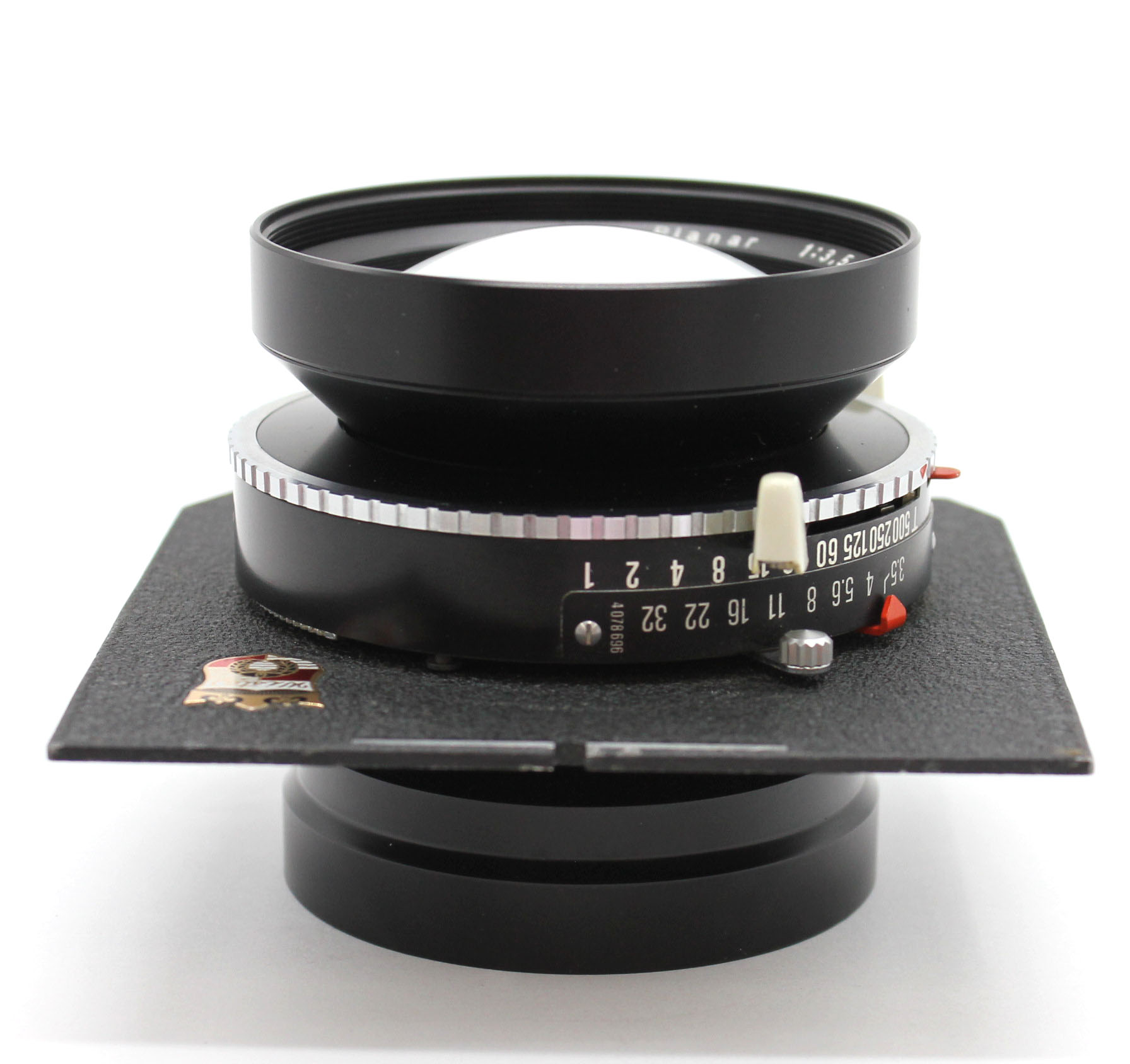 Carl Zeiss Planar 135mm F/3.5 T* 4x5 Lens Compur 1 Shutter w
