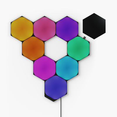 Shapes Limited Edition Ultra Black Hexagons Smarter Kit (9 Panels