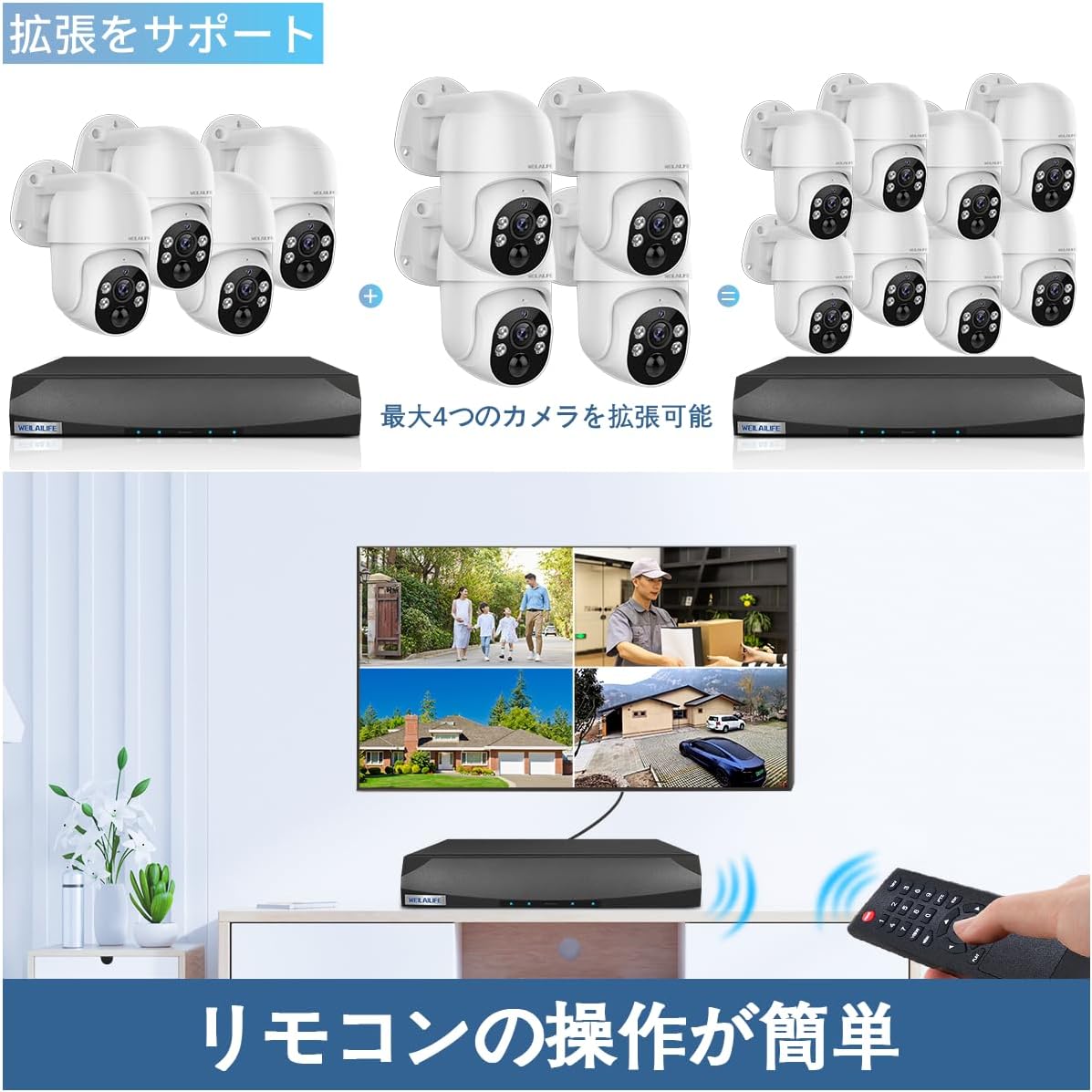 4K 800万画素PTZ制御 防犯カメラ 有線 防犯カメラ poe 防犯カメラ