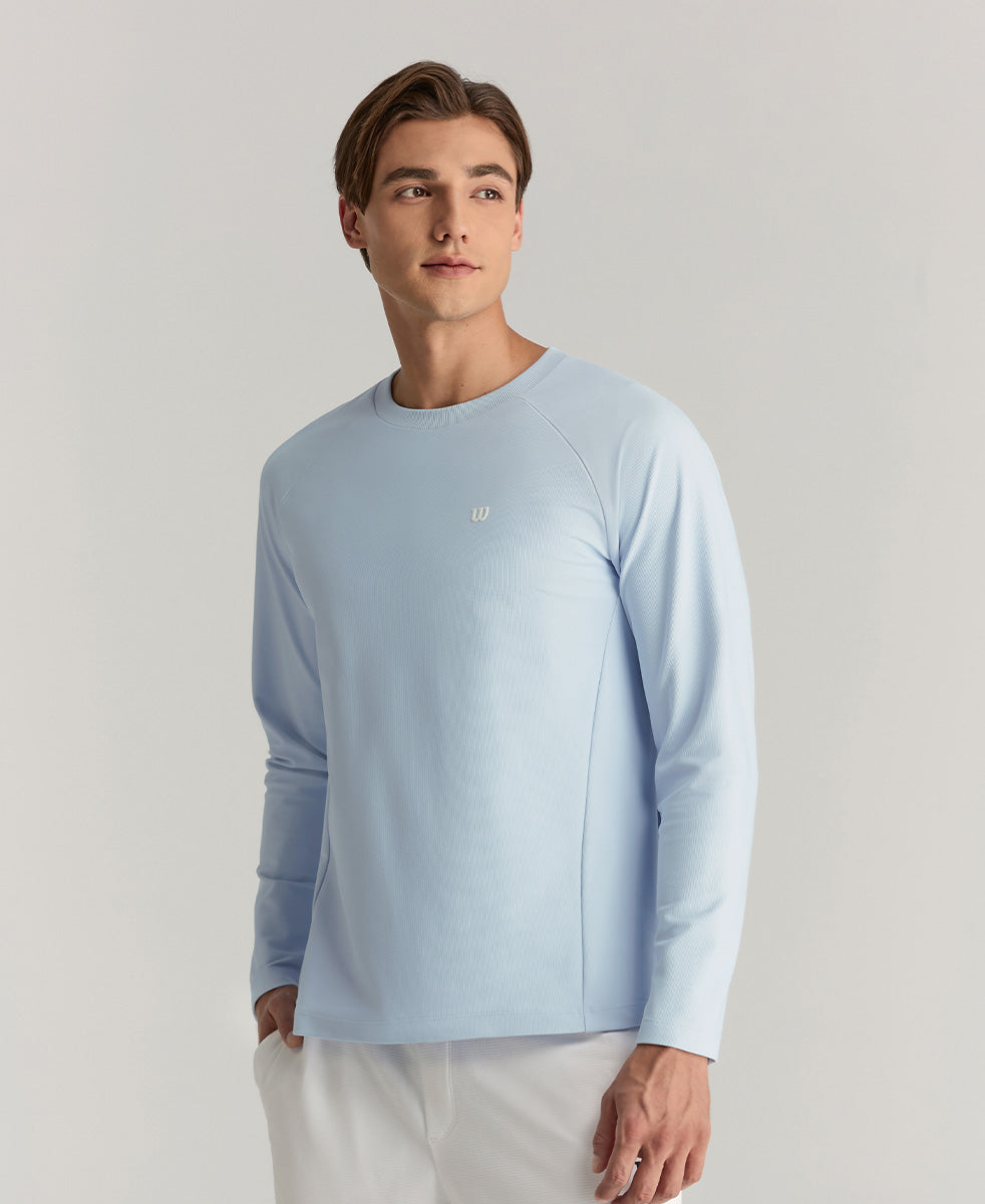 アクティブ ロングスリーブ Tシャツ V2 - ホワイト by Wilson Japan