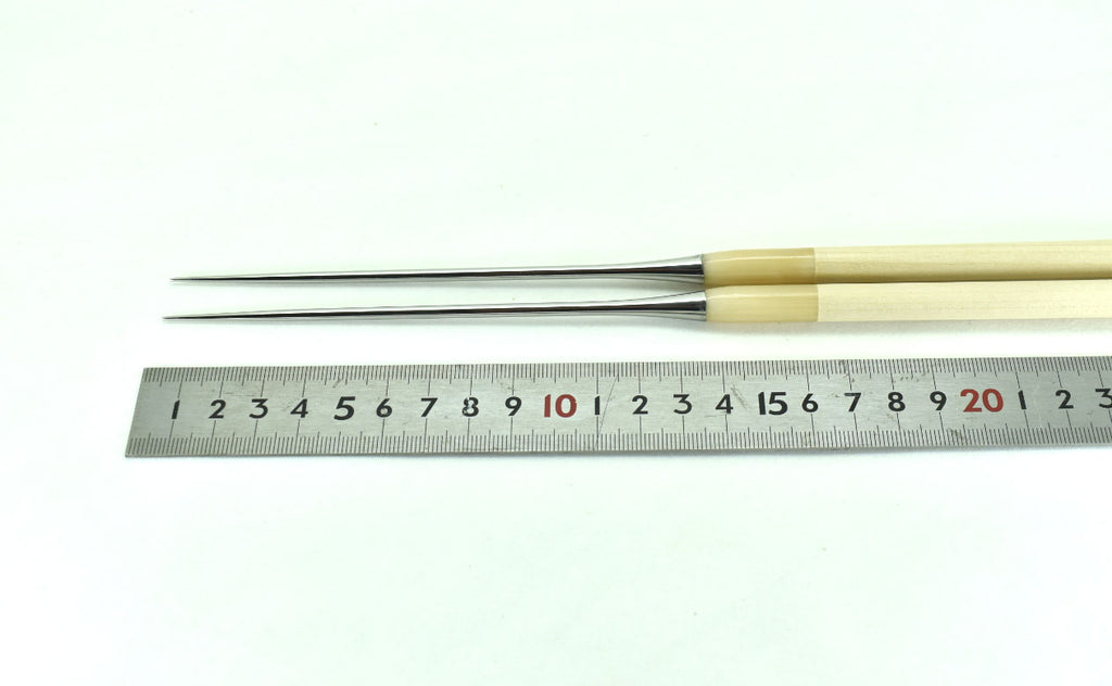 調理用高級ステンレス盛箸【水牛丸柄・白】紙箱付 – YuiSenri