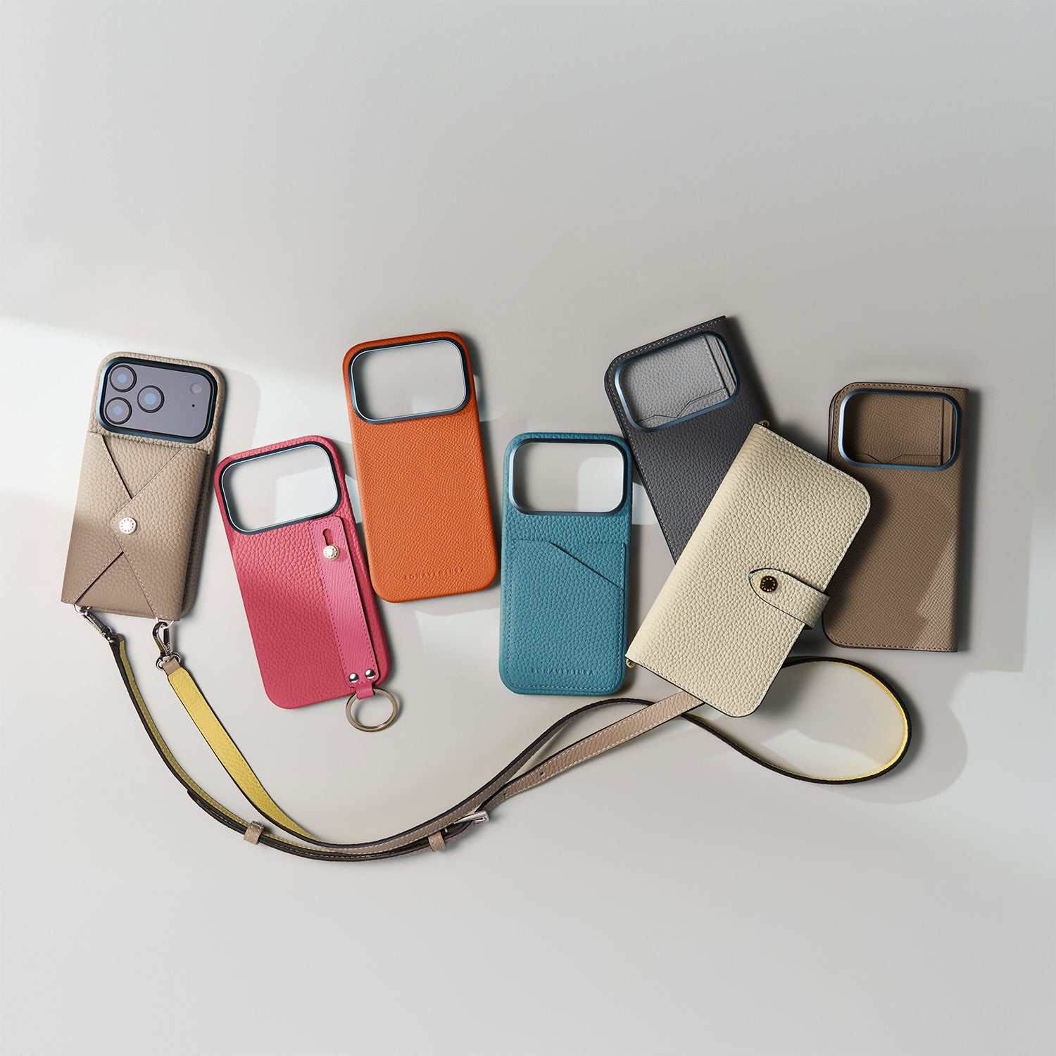 iPhone 17 Pro Max) ダイアリーケース シュリンクレザー