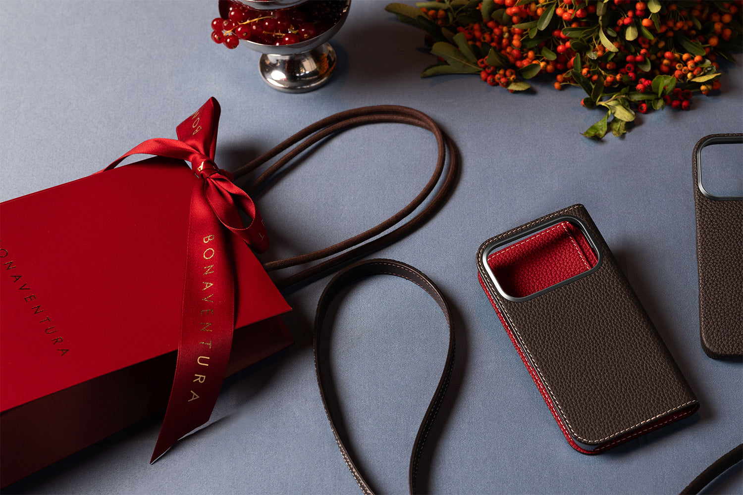 ティッシュケース シュリンクレザー