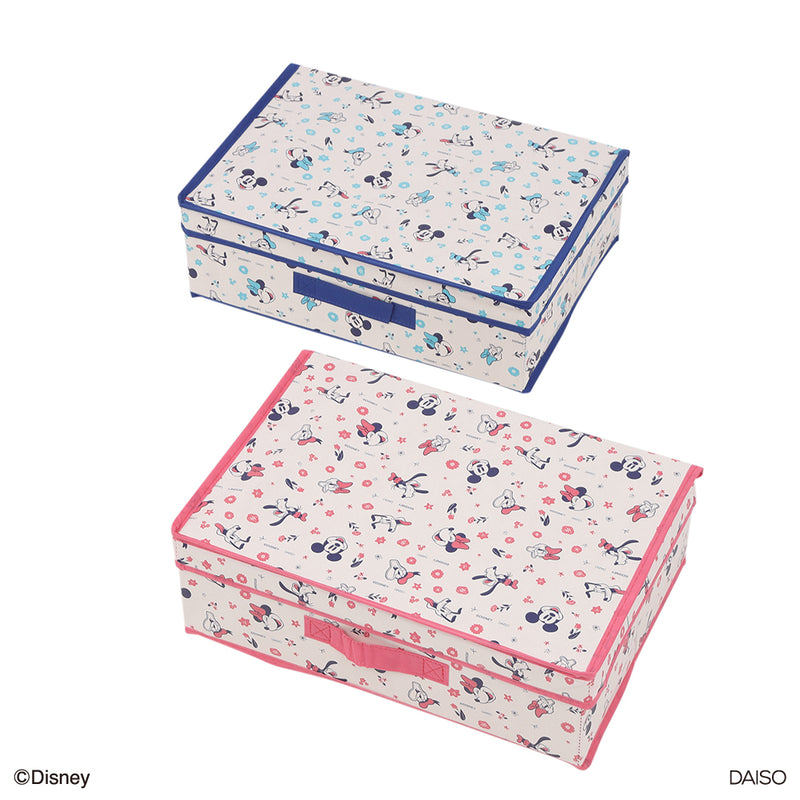 フタ付収納ボックス、カラーBOX対応、ハーフサイズ（ミッキー