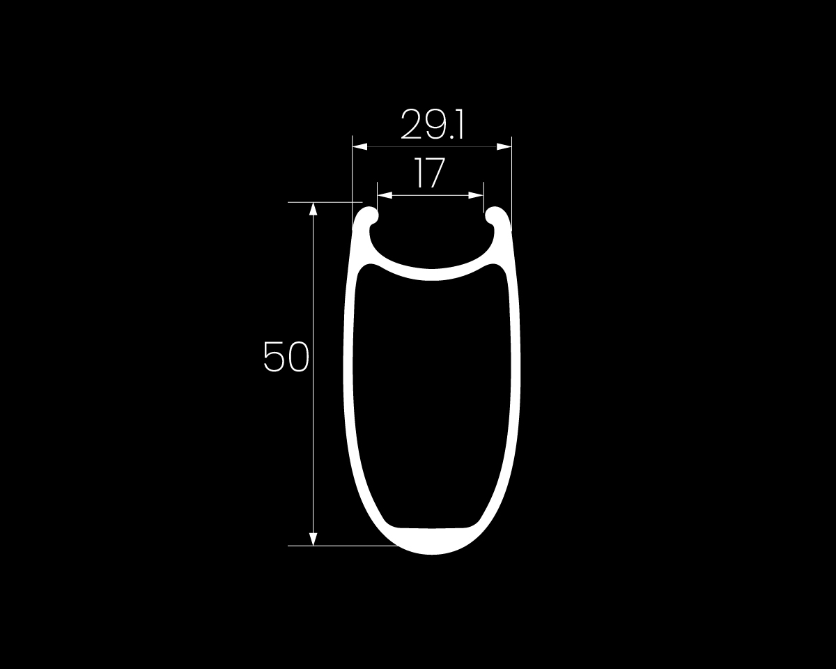 Marvel 50Vカーボンロードバイクホイールセット リムブレーキ 700c