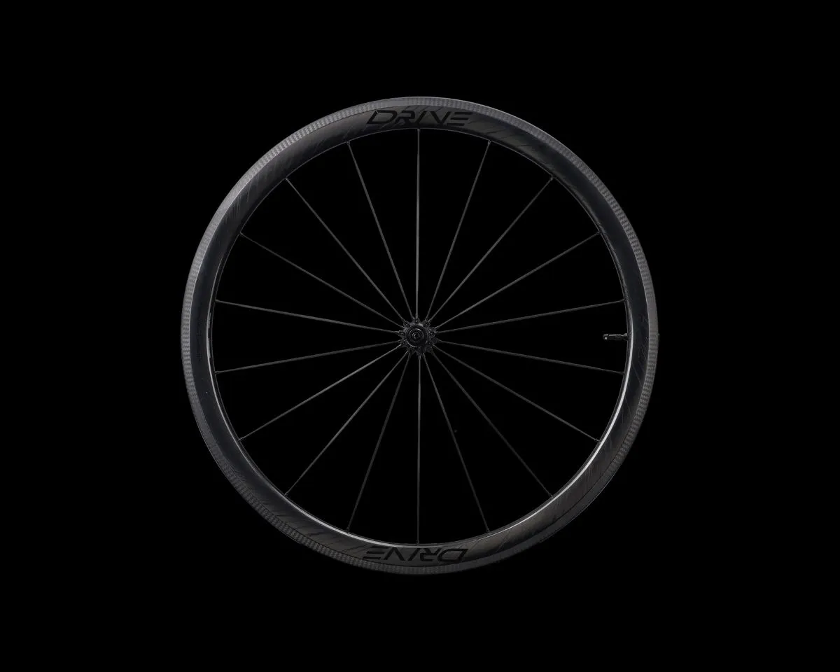 Drive 40V リムブレーキロードカーボンスポークホイールセット