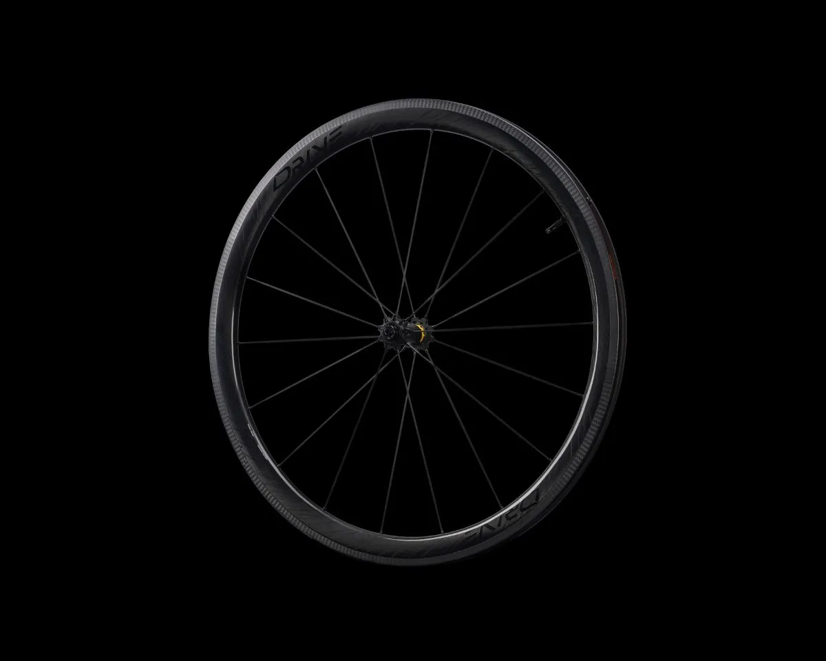 Drive 40V リムブレーキロードカーボンスポークホイールセット