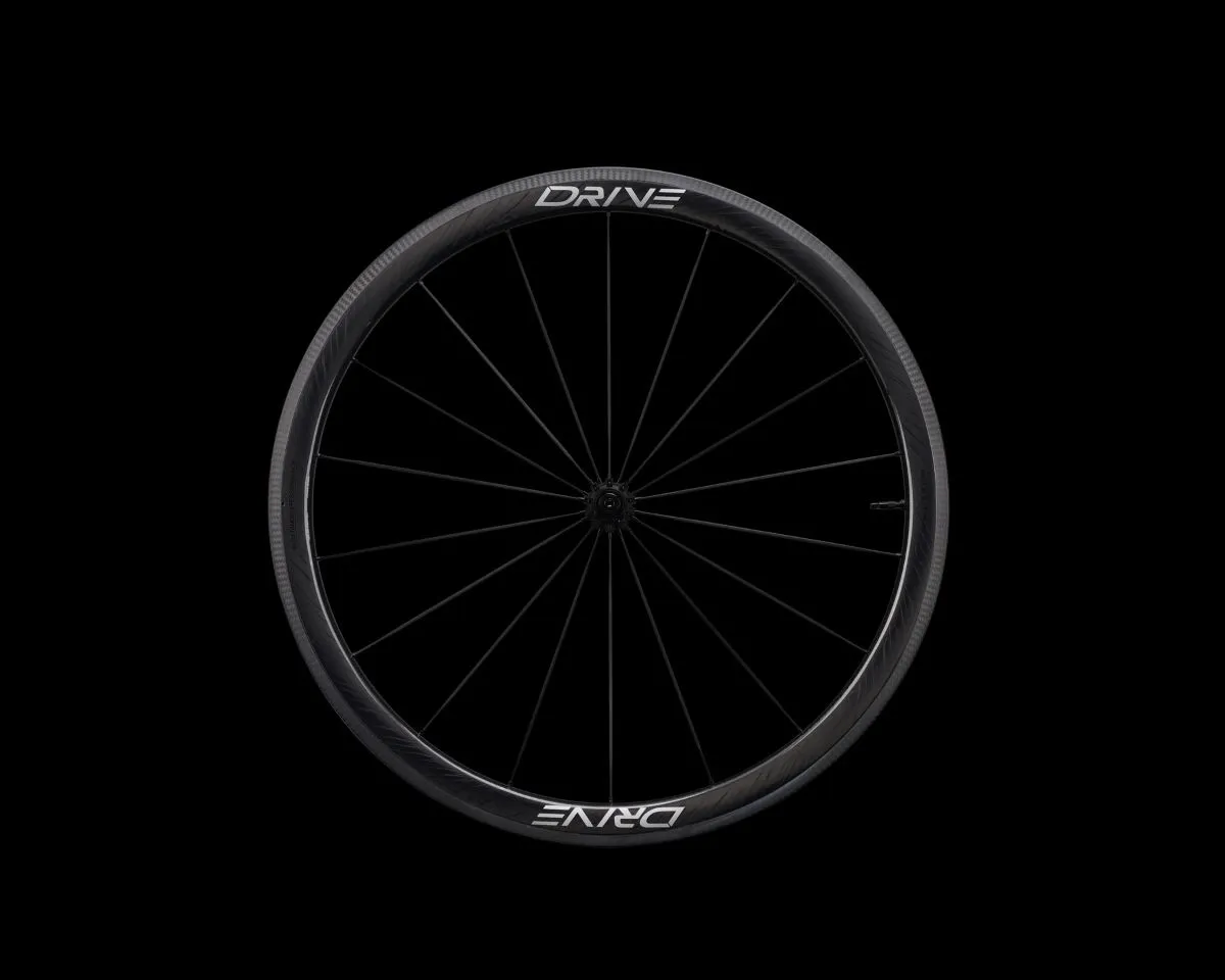 Drive 40V リムブレーキロードカーボンスポークホイールセット