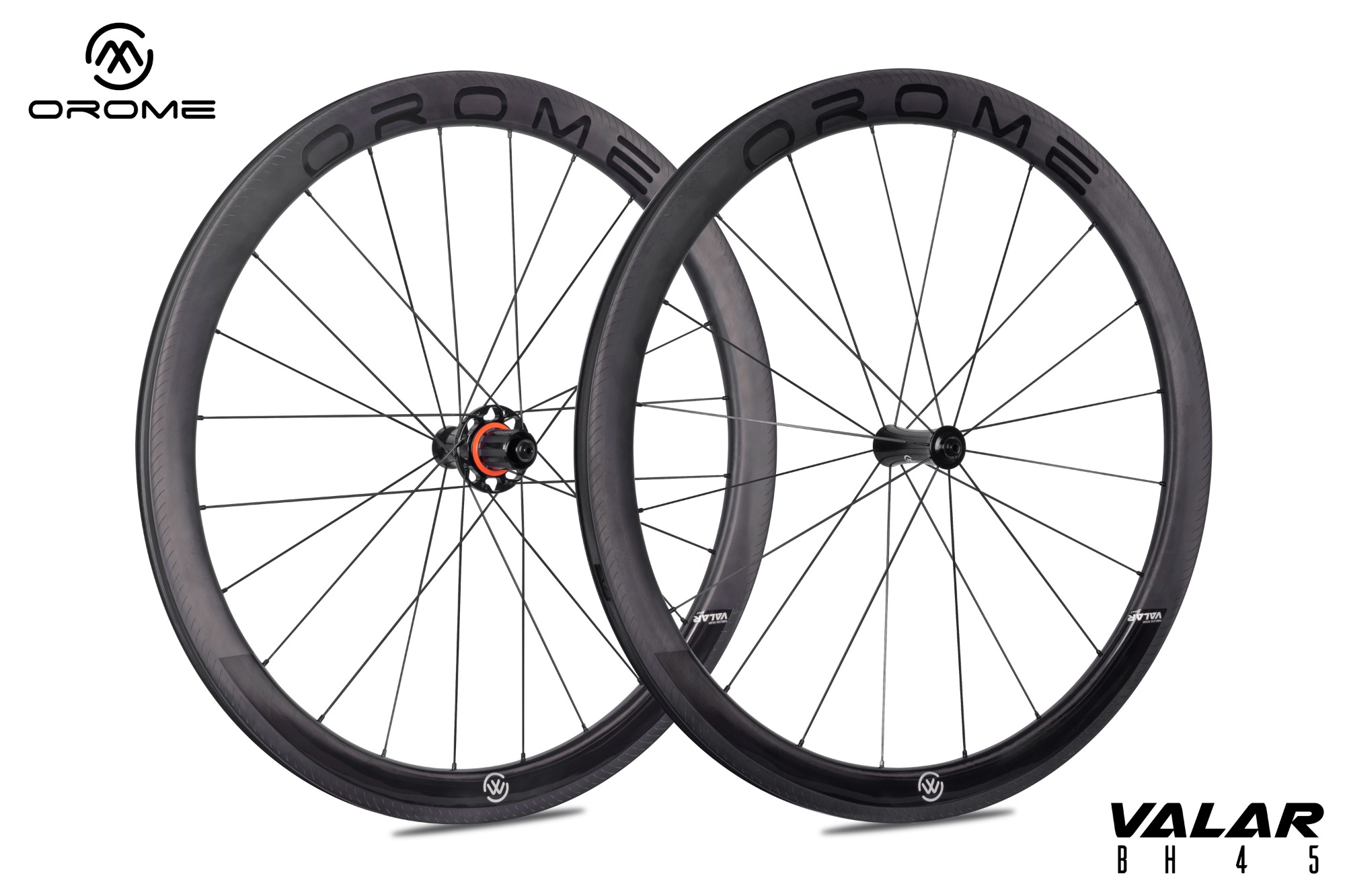 High-performance carbon road bike wheels with smooth rolling feel