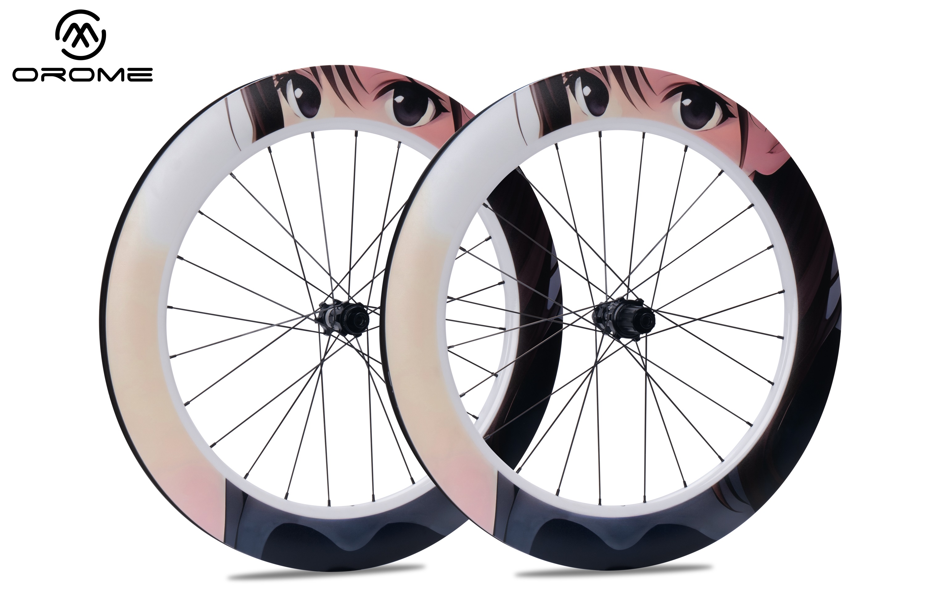 High-performance carbon road bike wheels with smooth rolling feel