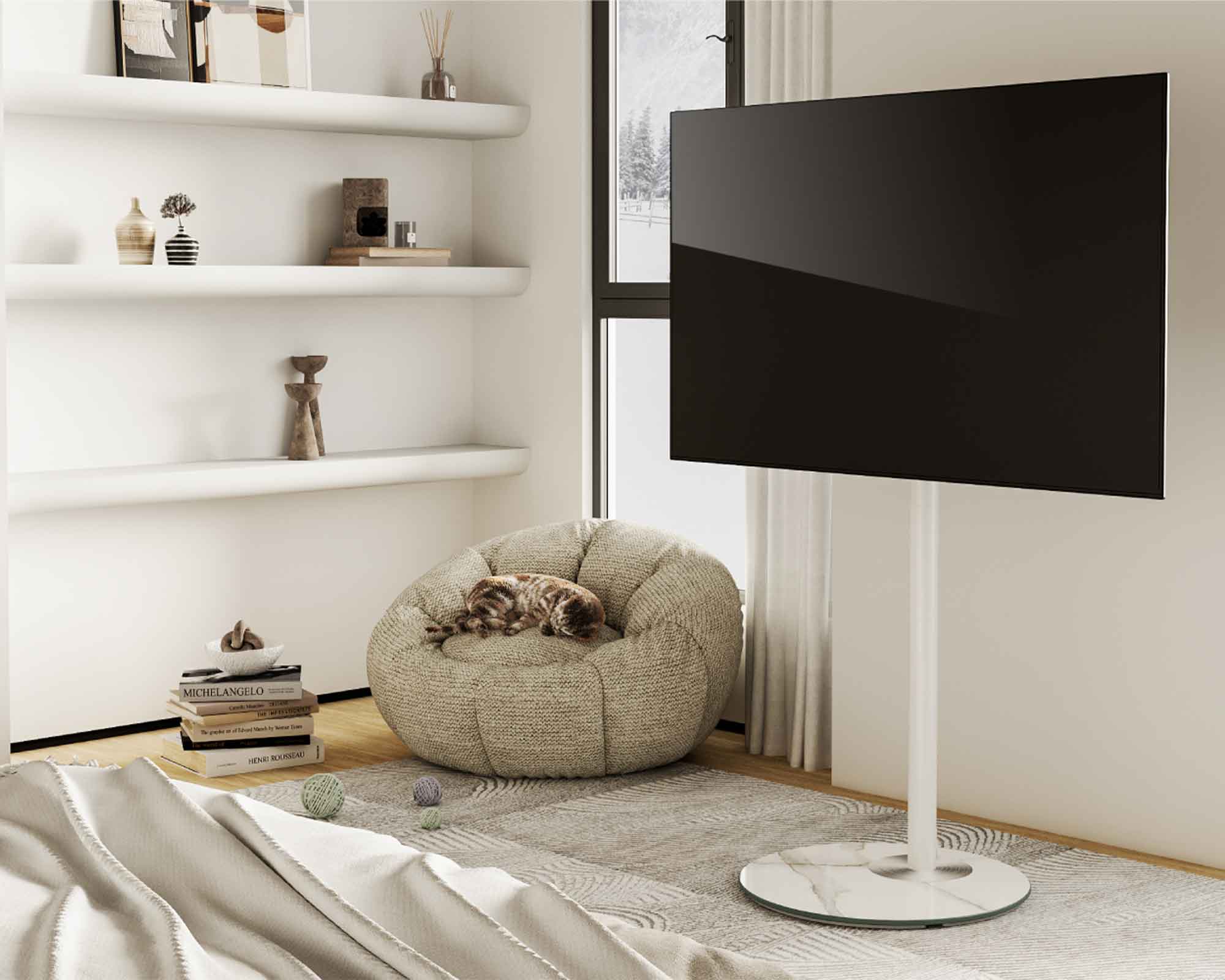 マスター シリーズ テレビ スタンド 32-65インチ - 北欧 壁 寄せ