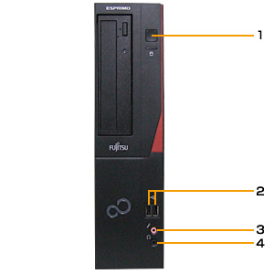 富士通デスクトップ パソコン ESPRIMO D551/G 各部名称/外観 - FMWORLD