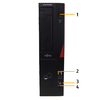 富士通デスクトップ パソコン ESPRIMO D583/K 各部名称/外観 - FMWORLD