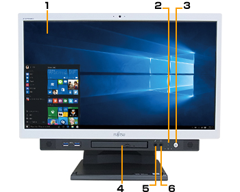 富士通デスクトップ パソコン ESPRIMO K556/M 各部名称/外観 - FMWORLD