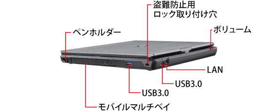 富士通 パソコン（PC）LIFEBOOK T726/N 外観 -FMWORLD（法人）:富士通