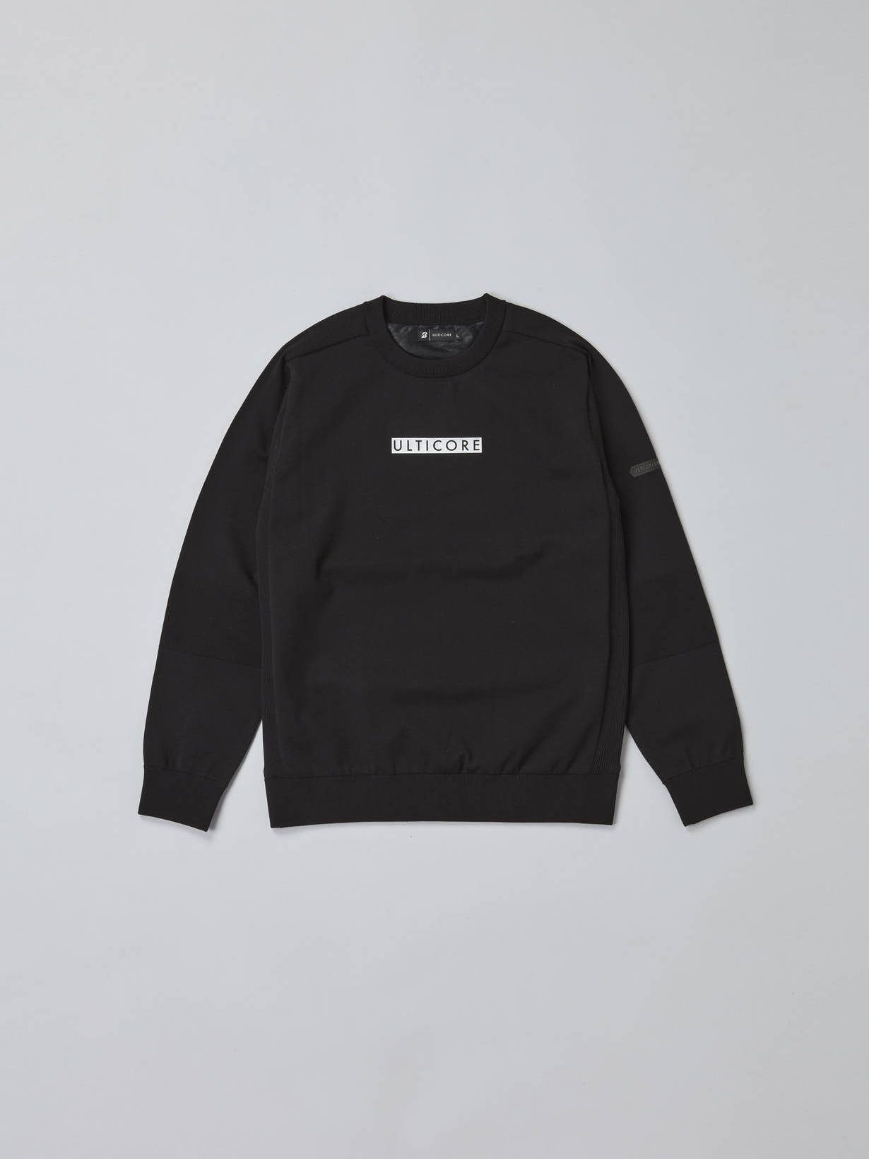 秋冬 防風クルーネックセーター(M BK(ブラック)): アパレル